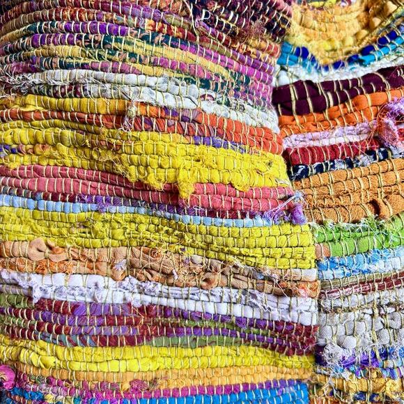 Nepalese 90's Handmade Hippie Festival Boho Sling Crossbody bag Vibrant - Picture 6 of 9